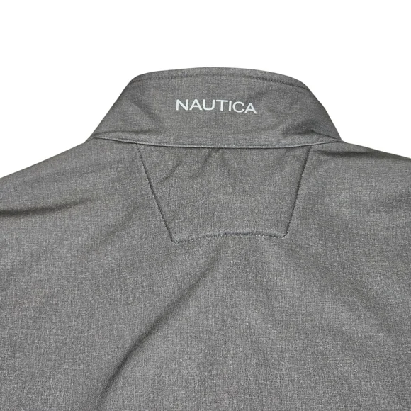 Nautica Softshell Bonded Fleece Gray Jacket Weather/Wind Resistant, Men's XXL - Picture 8 of 10